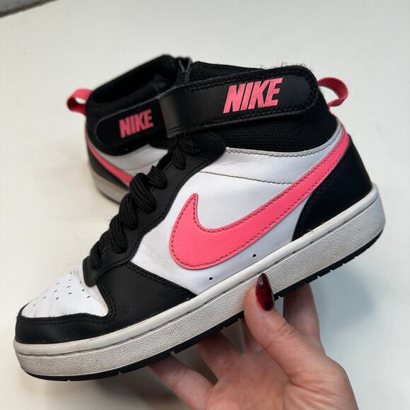 Nike Other - Nike Court Borough Mid 2 Sunset Pink White Sneakers